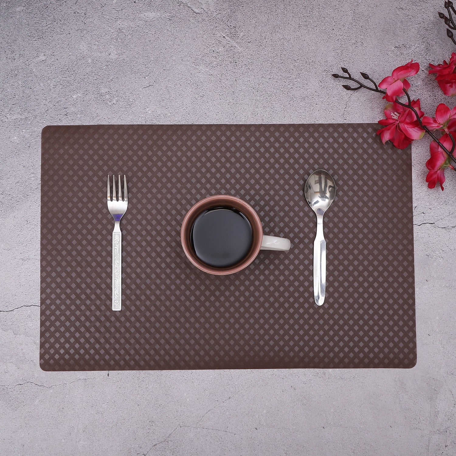 chocolate brown eva placemat