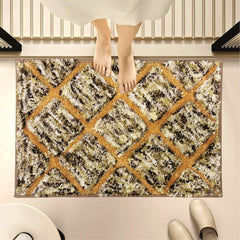 beige bathmat